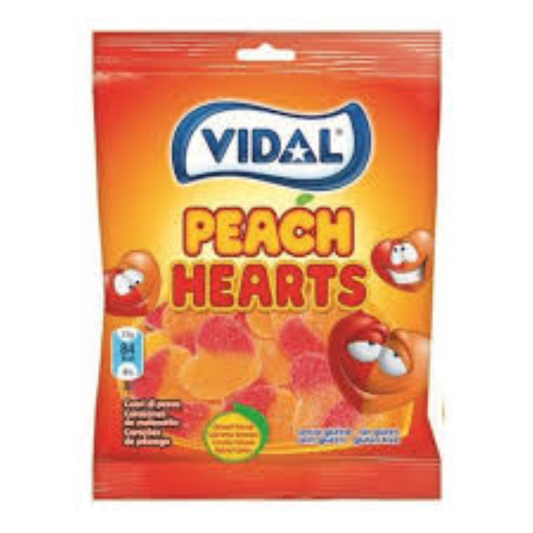 VIDAL PEACH HEARTS 90G